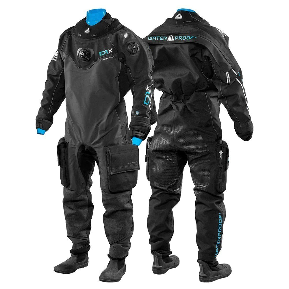 Waterproof D1X Hybrid Drysuit Front and Back