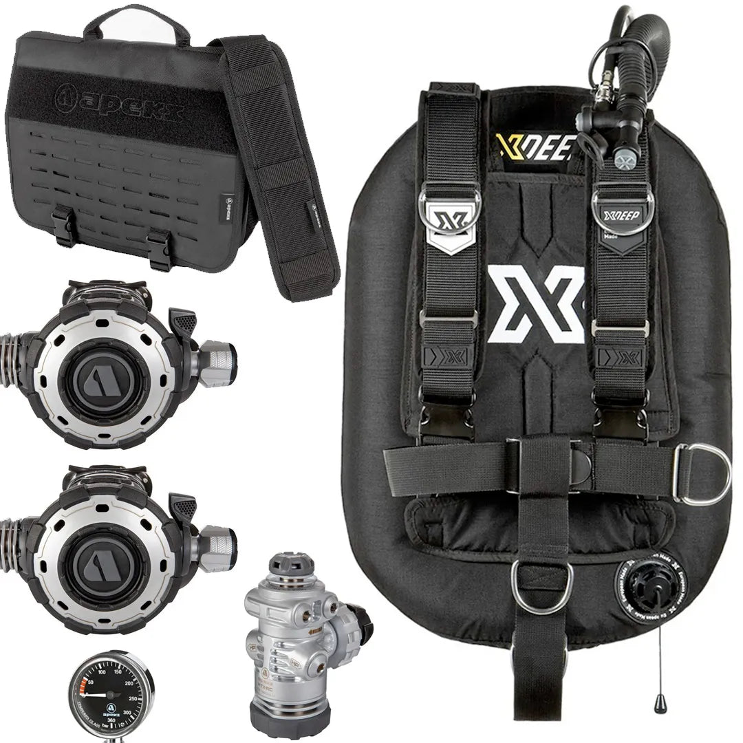 XDeep Zeos Deluxe with Apeks MTX-RC Long Hose Regulator