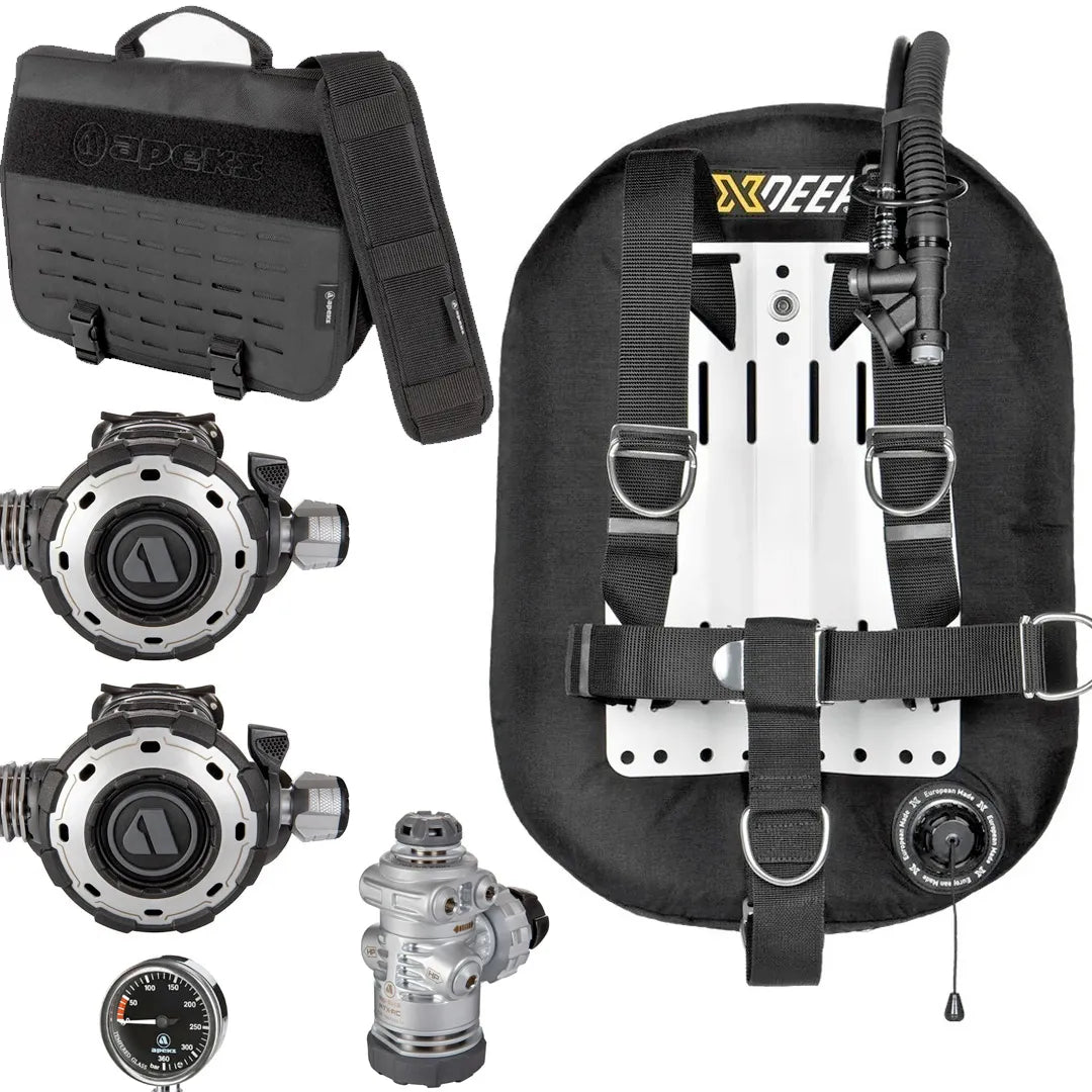 DIR XDeep Apeks Starter Package - Zeos Wing + MTX-RC Long Hose Regulator